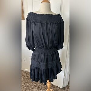 DO + BE Off Shoulder Mini Tiered Dress